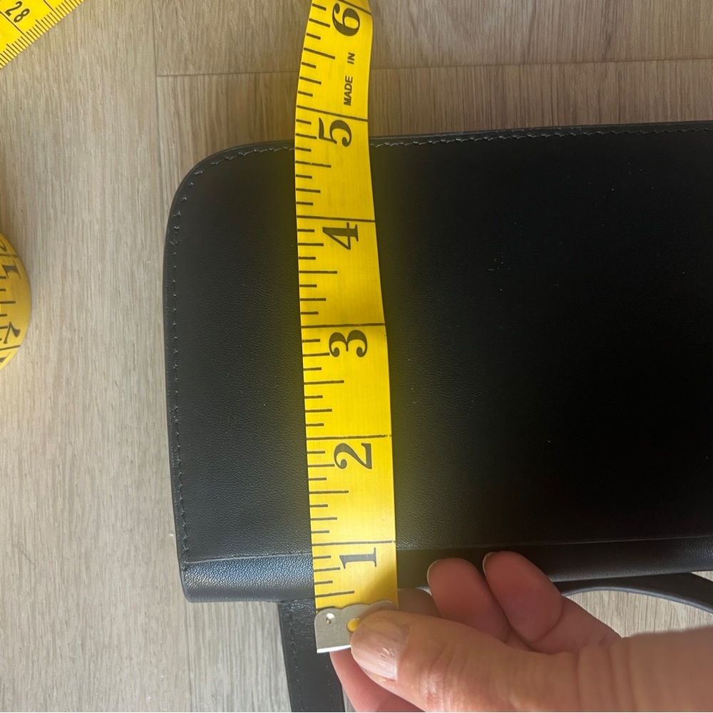 All Saints Black Leather Crossbody Bag - Picture 9 of 10